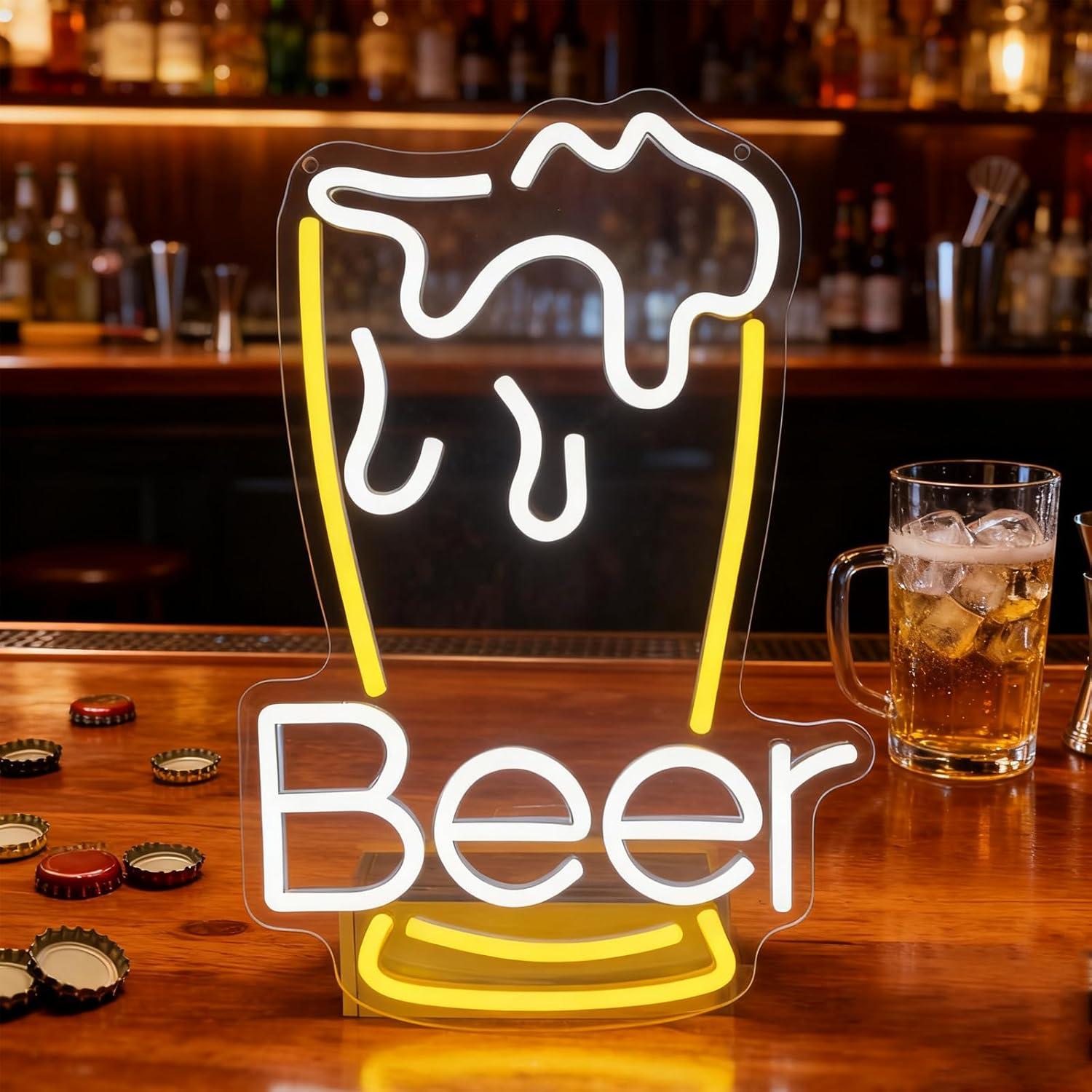 Home Decor Theme - Bier Neonreclame USB Dimbare LED Verlichting