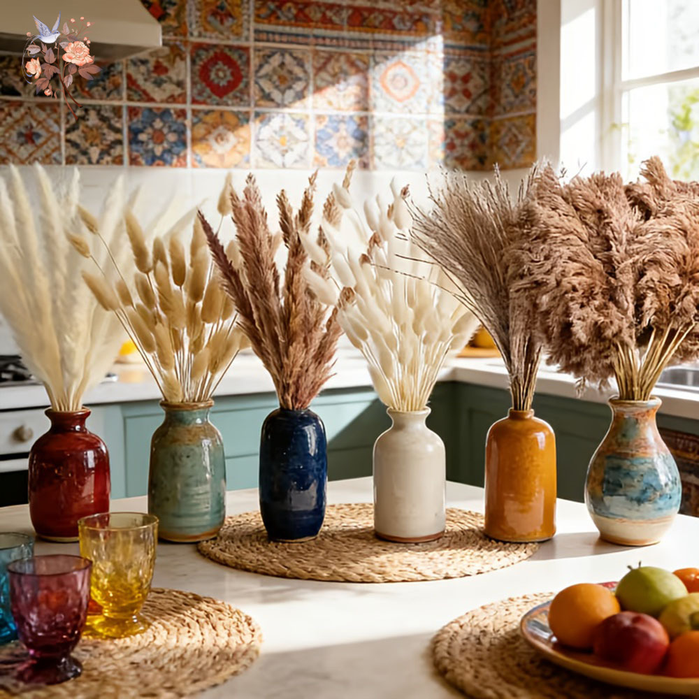 320 stuks gemengde pluizige gr - Pampas Grass Decor recensie en prijs
