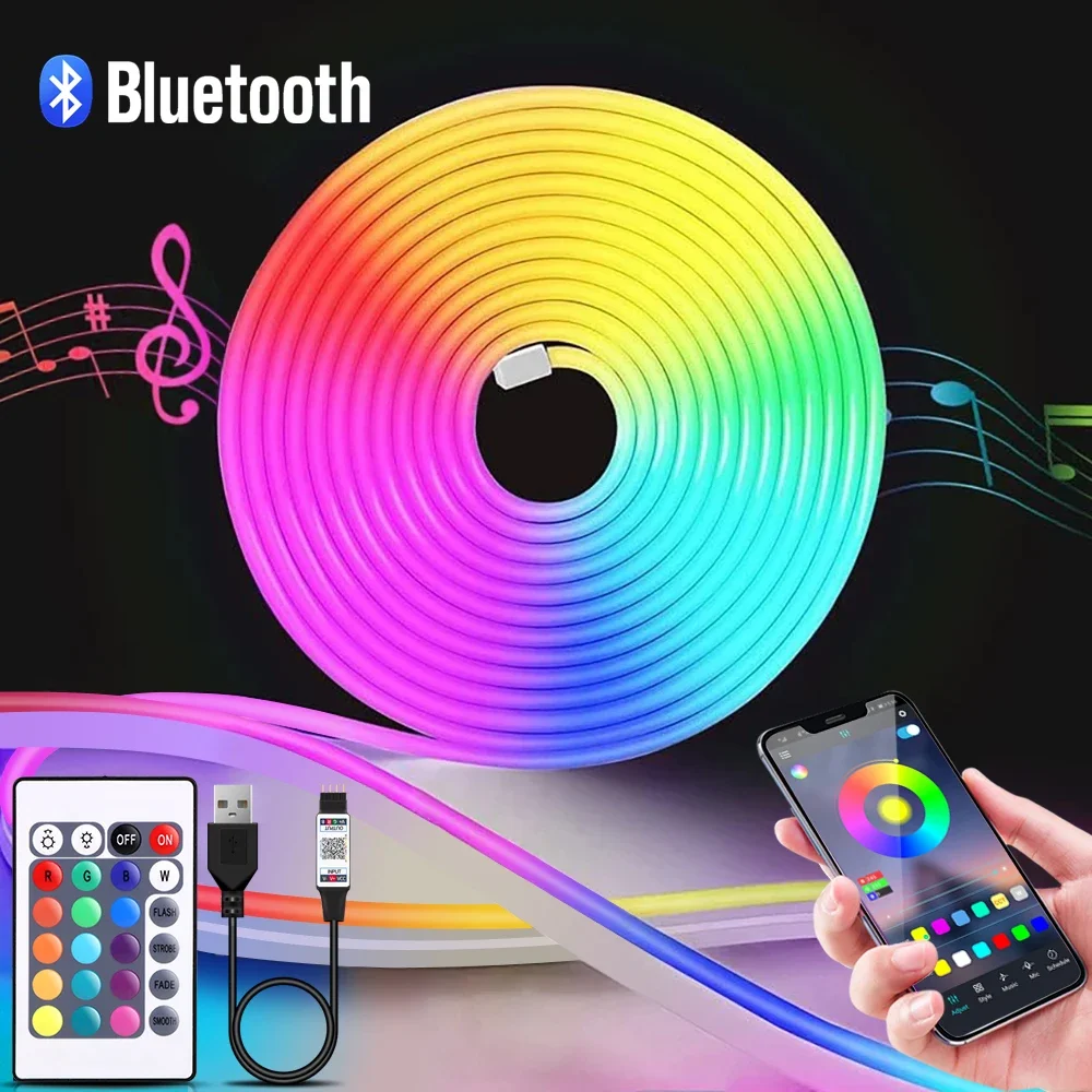 1-5m RGB LED Neon Strip Licht  - Home Decor Free App recensie en prijs